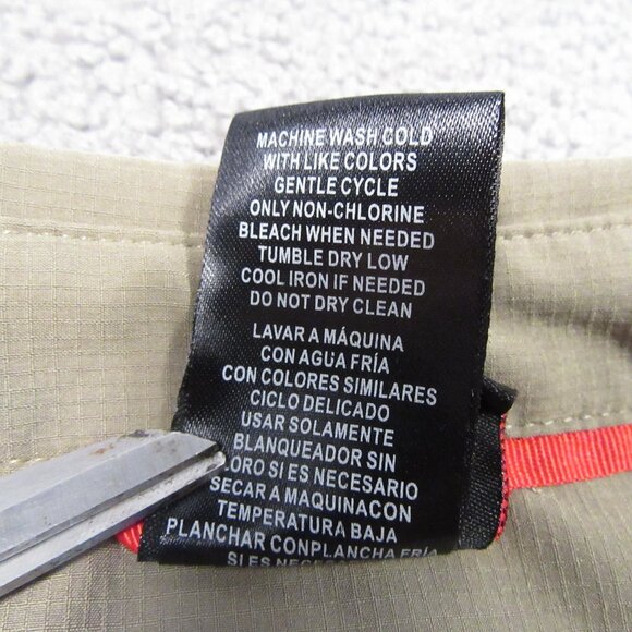 Gerry Men's XL Brown Button Down Hiking Shirt Front Zip Pocket Lightweight - Picture 6 of 11